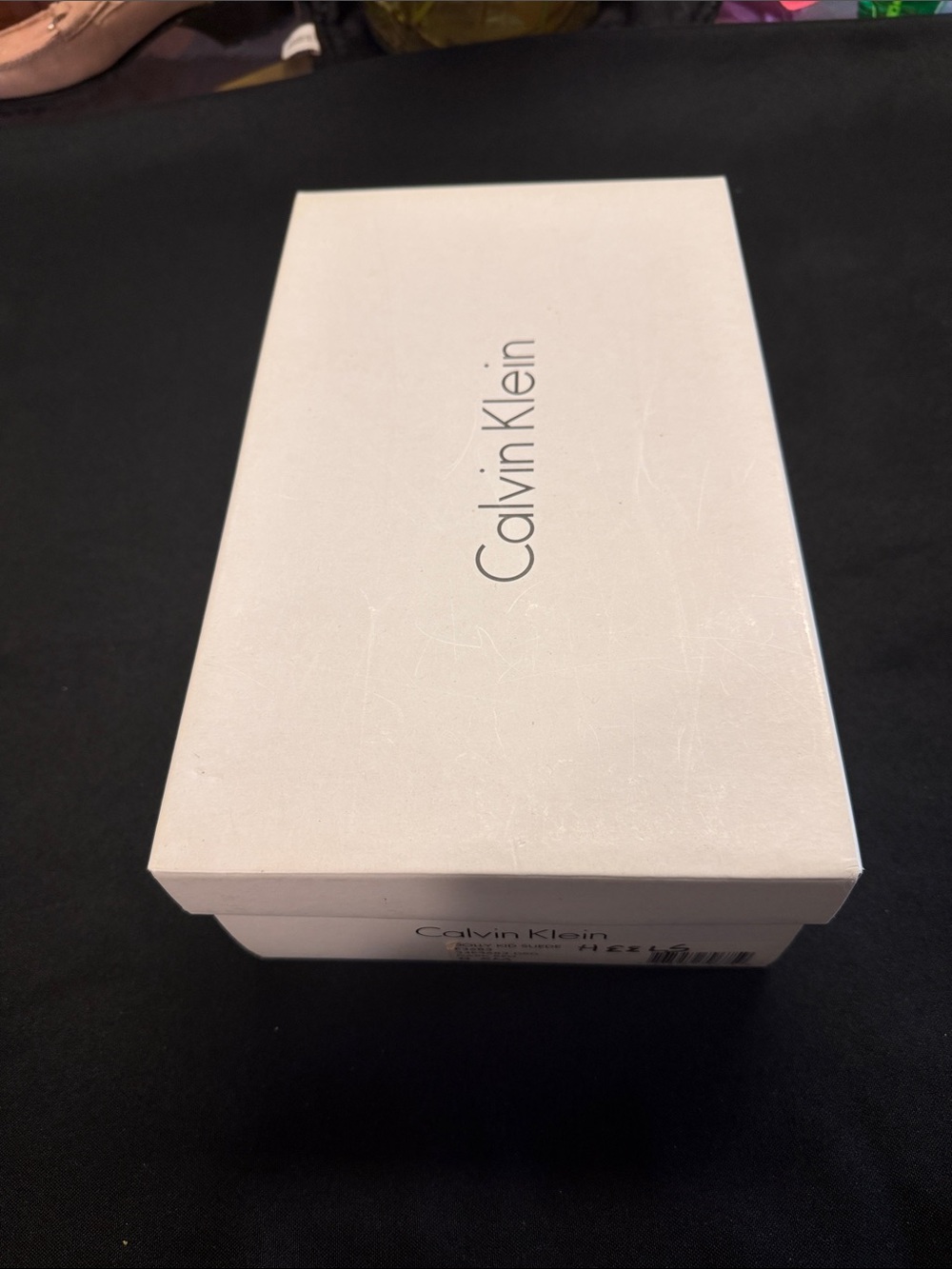 Calvin Klein White Logo Shoe Box